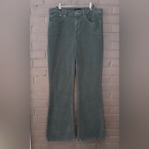 Lucky Brand Green Corduroy Flare Pants 14